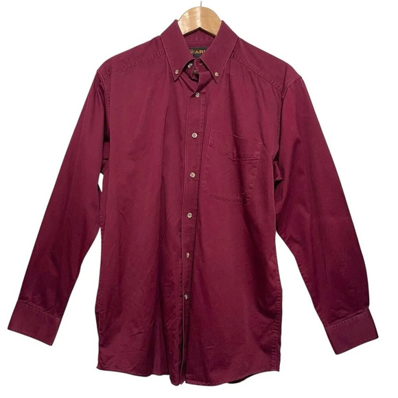 Ariat Button Up Long Sleeve Shirt Western Cowboy Size Medium - Picture 1 of 7